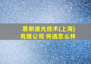 恩耐激光技术(上海)有限公司 待遇怎么样